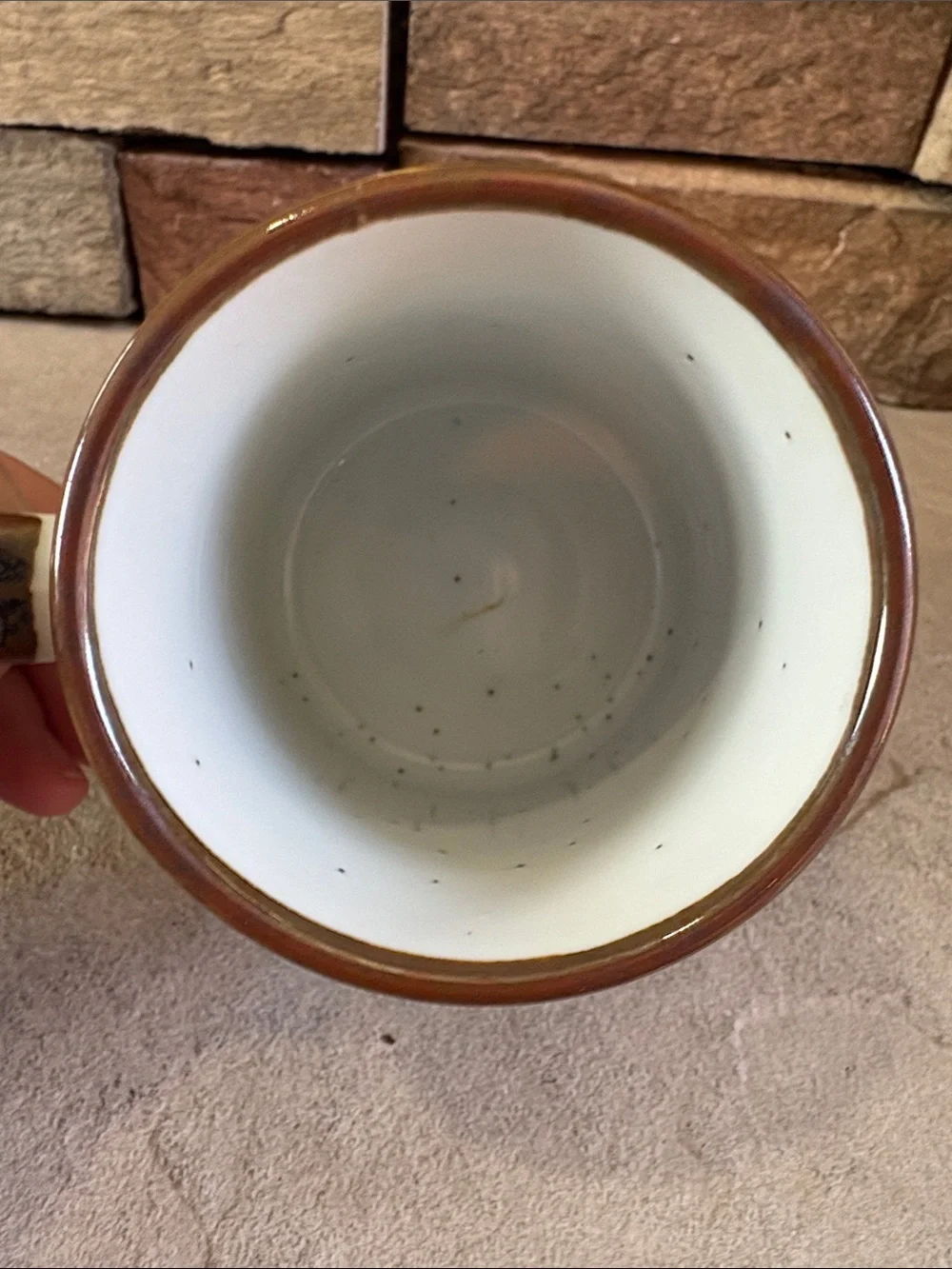 Golden Retriever speckled coffee cup/mug
